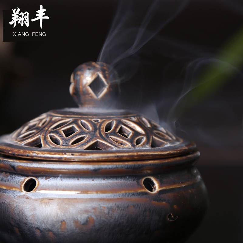 Qiao mu ceramic incense buner head of smoked incense buner lie censer aloes joss stick incense coil all has Buddha incense