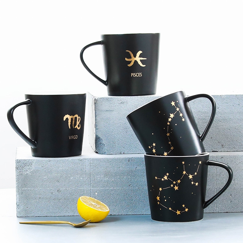 Qiao mu mark cup the zodiac ceramic creative gift cups water glass office picking cups of coffee cup