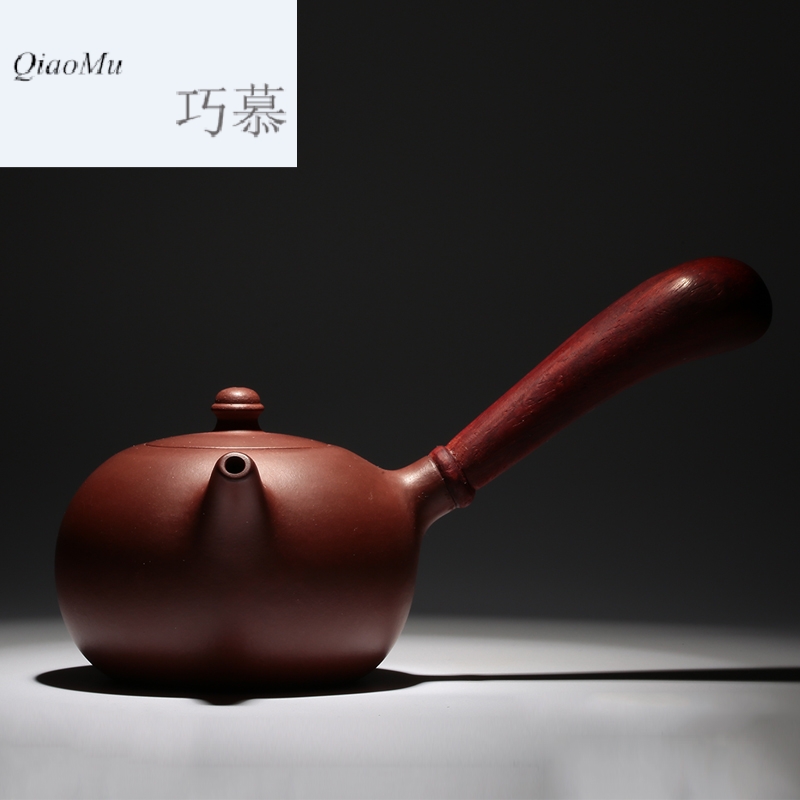 Qiao mu it side put the pot of yixing masters all hand undressed ore Tang Yu purple clay pot of annatto side teapot