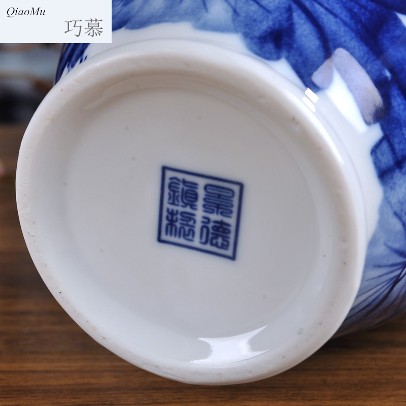 Qiao mu jingdezhen ceramic seal jars wine bottles it receive 3 jins of homemade liquor store wine wine