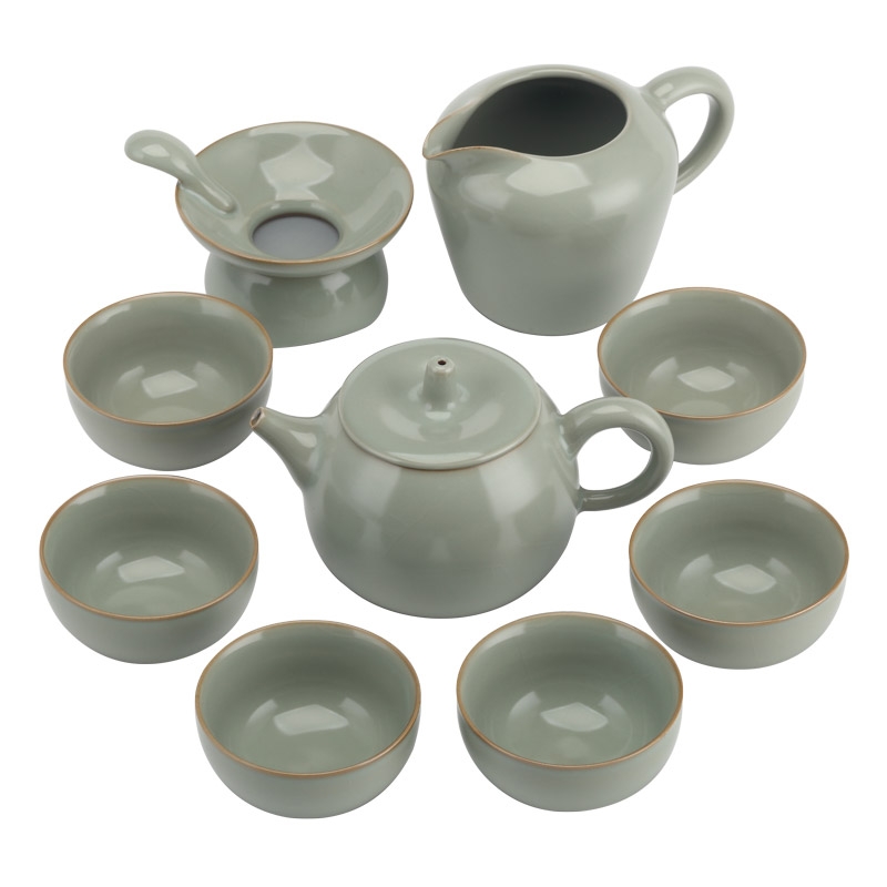 Qiao mu jingdezhen your up with discretion cup suit contracted household ceramics kung fu tea set can raise the teapot