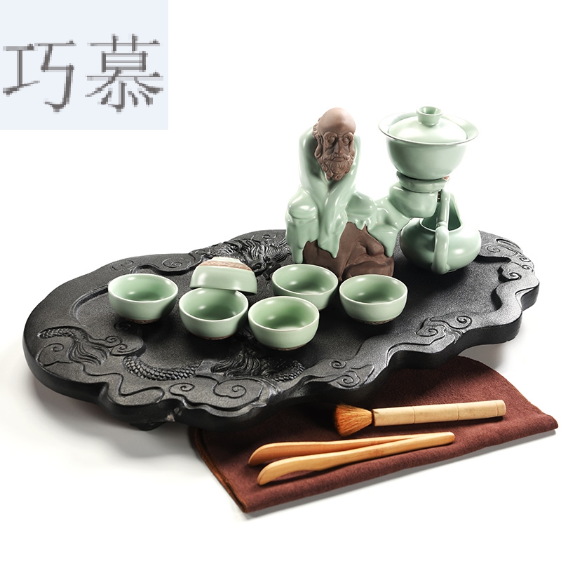 Qiao mu home your up tea set ceramic cups kung fu tea tray of black tea tea tea Japanese sea contracted