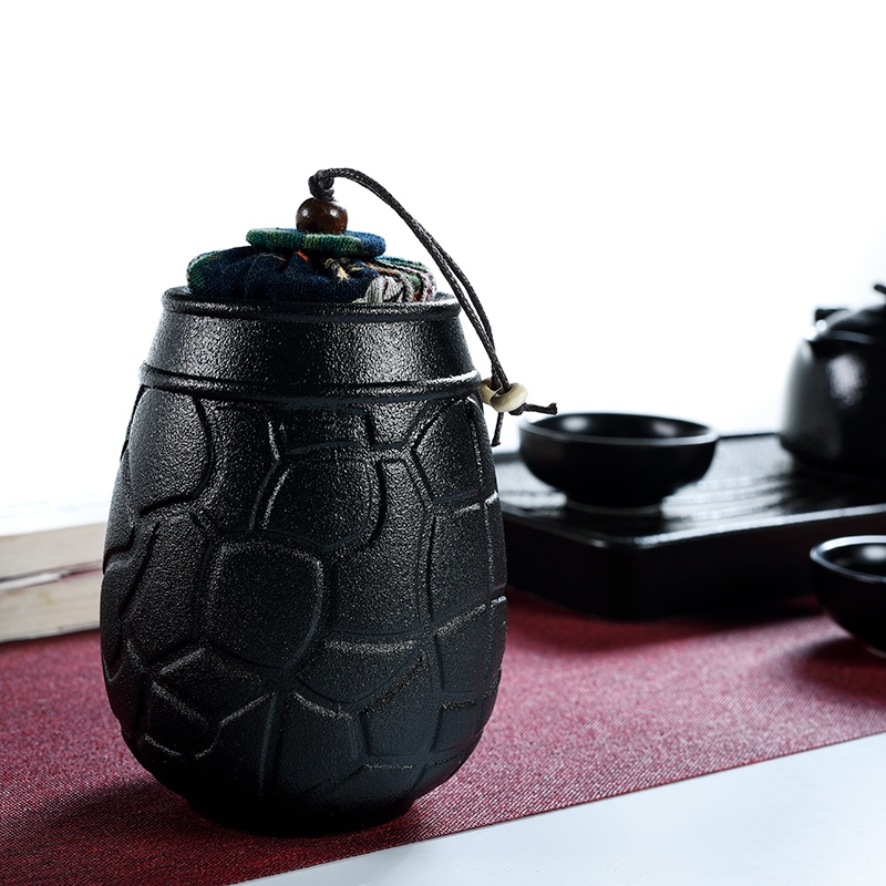 Qiao mu household kung fu tea accessories coarse pottery POTS of small ceramic portable black pottery tea pot