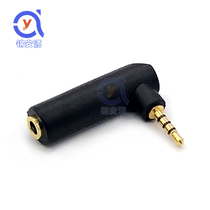 90 degree gold-plated stereo with wheat 2 5mm Revolution 3 5mm female mobile phone headset Audio 2 5 turns 3 5
