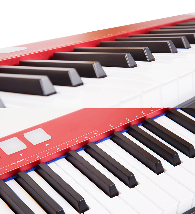 midiplus x6 x8pro midi键盘88 61键半配置自带音色钢琴练习编曲