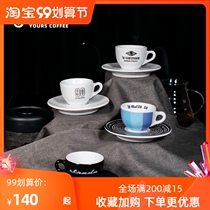 Hot Mom lamarzocco espresso cup original imported ceramic cup saucer set light luxury household small
