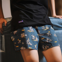 Thug life subreef dark island pure cotton couple four corners shorts panties mens and womens home pants Aro pants pajamas