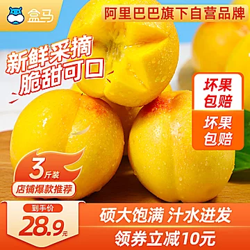 【盒马严选】黄金油桃精品大果4.5斤[12元优惠券]-寻折猪