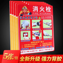 Fire Safety Four Competencies Fire Hydrant Use Method Workshop Factory Smoke-free Fire Protection With Electrical Hazard Forbidden Stacking Warehouse Regeants Free From Entering Forbidden Zone Fire Species Beware Fire Stickers