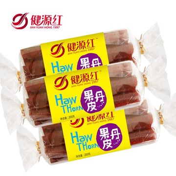 酸甜健源红独立装山楂卷果丹皮200g×3袋儿时酸甜宝宝新品新鲜 酸甜健源红独立装山楂卷果丹皮200g×3袋儿时酸甜宝宝新品新鲜