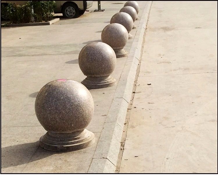 石雕挡车球路障石球大理石广场户外花岗岩拦路石石墩门柱石柱圆球