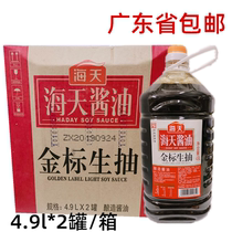 Haitian gold standard raw soy sauce 4 9L * 2 barrels full box Guangdong brewing soy sauce vat catering new date