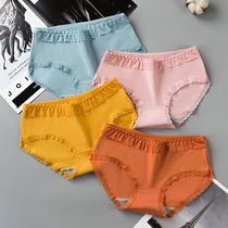 Underwear womens summer thin cotton seamless mid-waist girl Japanese girl cotton student comfortable womens underwear