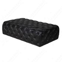 American long leather cloakroom stool European clothing shop lounge sofa coffee table pedal stool long leather stool