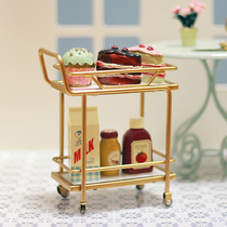 Aizulhomey new special fritillary dining car Childrens House toys 6 points BJD wine dessert cart