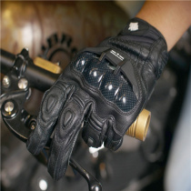 uglyBROS leather carbon fiber cross-country riding rider gloves motorcycle locomotive anti-drop gloves