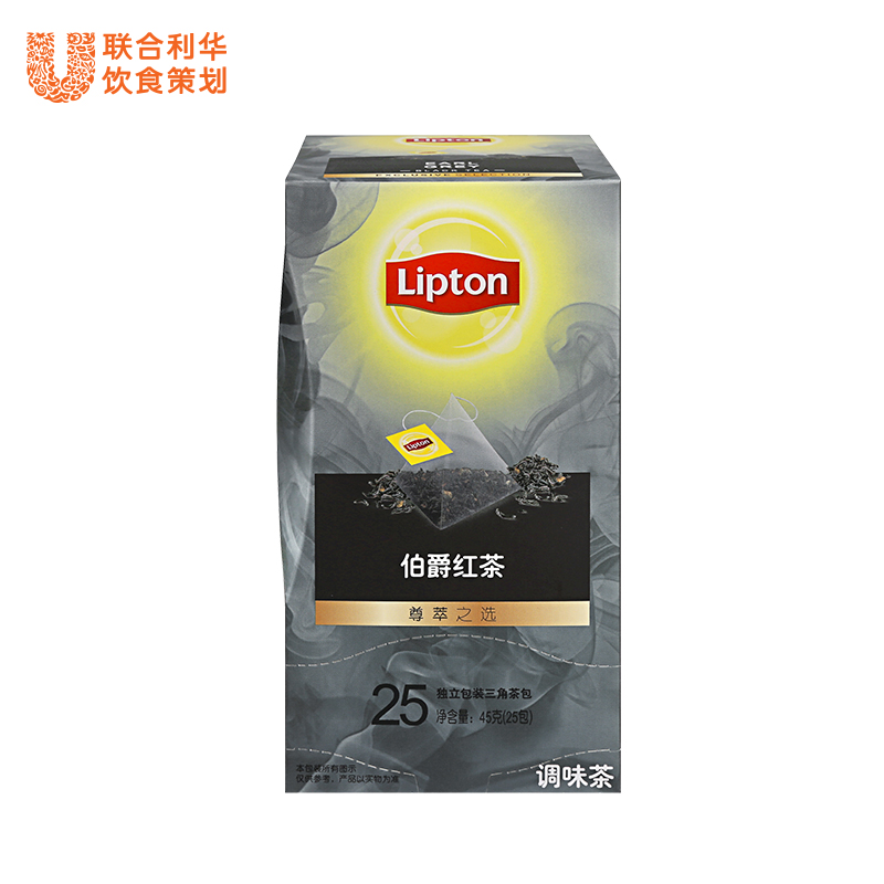 立顿Lipton伯爵红茶尊萃之选三角茶包系列 25包 45g G2袋泡茶叶产品展示图2