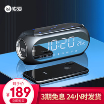 Soai wireless Bluetooth speaker Overweight subwoofer Dual speakers Large volume 3d surround home alarm clock Car small steel cannon Outdoor square dance Small portable smart mini small audio