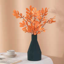 Nordic style ins round leaf single Eucalyptus fake flower Silk flower simulation flower Living room home dining table simple decoration