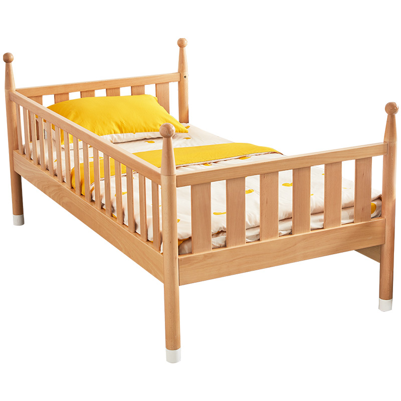 babu children's bed solid wood crib widened splicing bed big bed twin bedside bed baby bed with guardrail