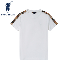 Polo Sport Short Sleeve T Shirt Woman Summer 2022 New Blade Blade with a white cotton short coat