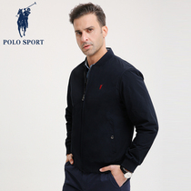 Polo Sport coat mens trend coat hundred and spring and autumn new jacket label zipper wind - proof simple mens clothing