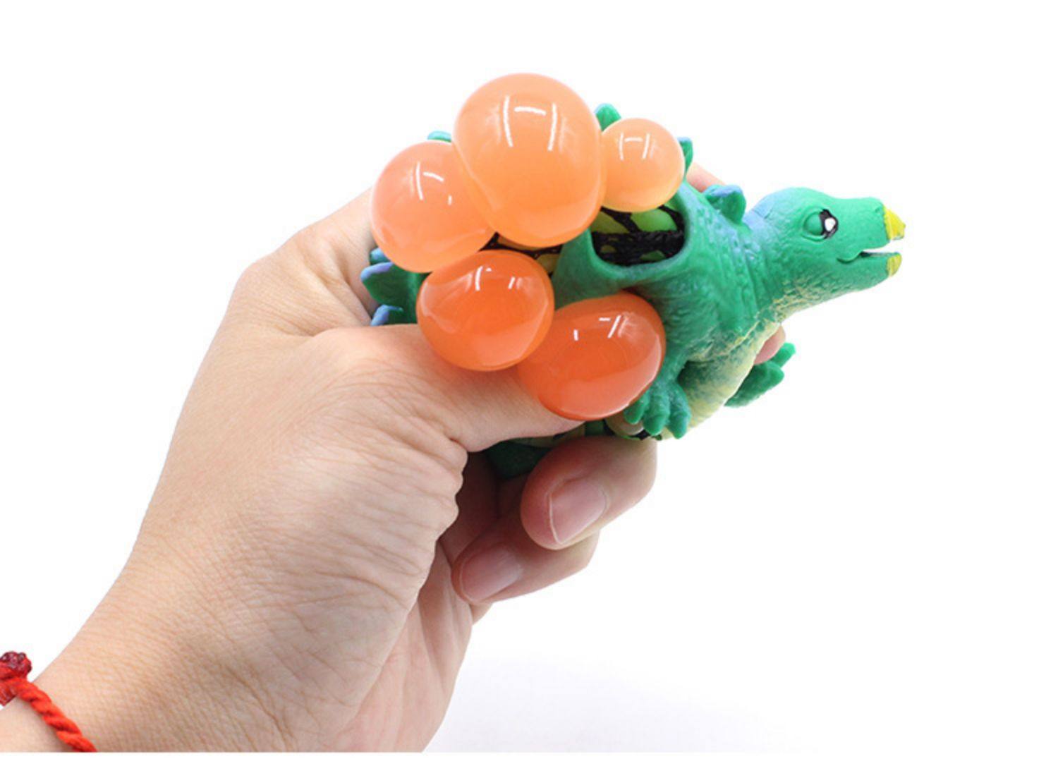 创意手捏整蛊发泄小玩具恐龙款葡萄球捏捏乐减压无聊解压球发泄球