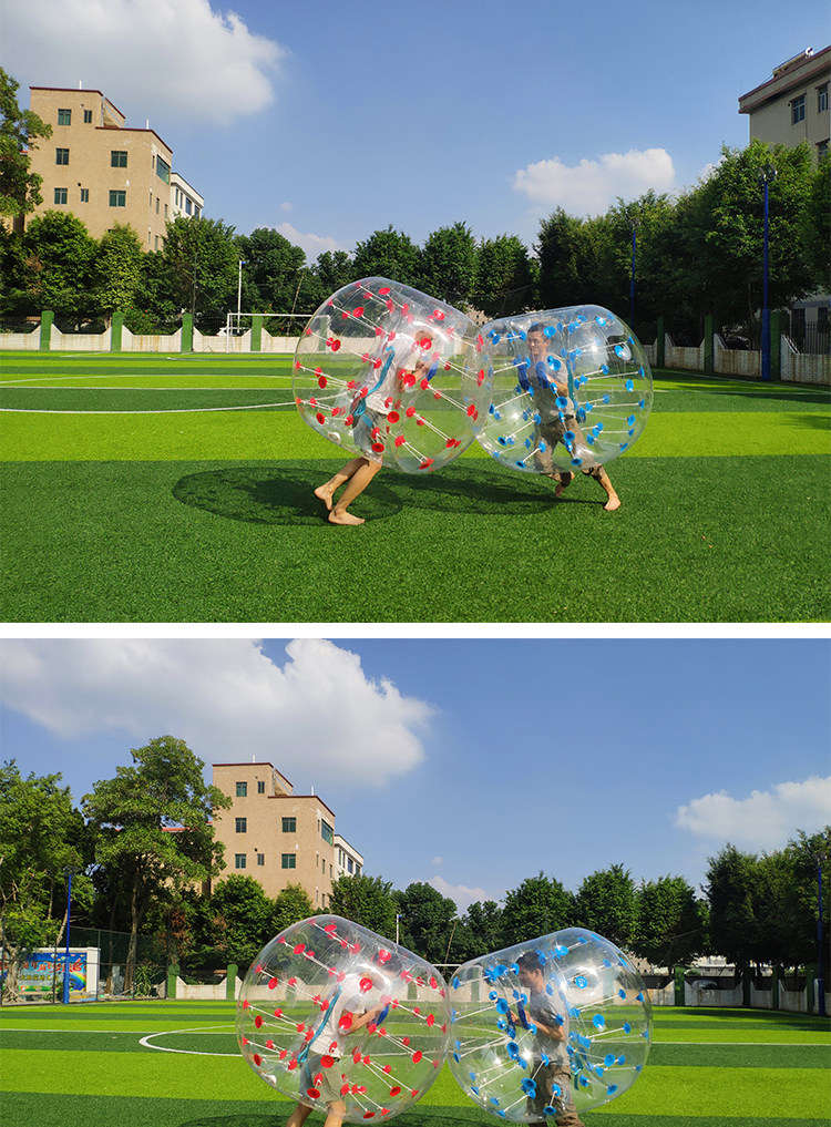 趣味运动会户外拓展团建活动游戏道具抖音网红充气碰碰球碰撞球
