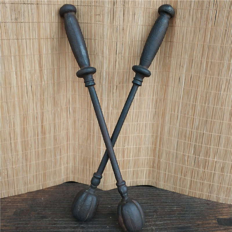 古董文玩热卖收藏农村老物件武器铁锤十八般兵武器剑锤锏钩斧刀刺