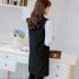 Vest của phụ nữ dài giữa phần 2019 mùa xuân và mùa thu mới của phụ nữ vest đen bộ đồ mỏng phù hợp với áo khoác ghi lê không tay - Áo vest