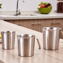 Thickened 304 stainless steel measuring cup 2000ml milk tea coffee amount cup with scale Lafa cup experimental cup
