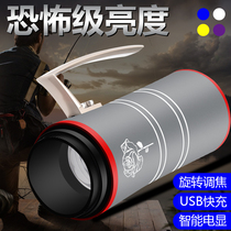 Vertex four light source fishing light Lithium rechargeable night fishing light Blue light purple light