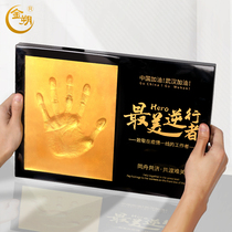 Jinshuo business hand mold handprint mud personalized custom LOGO event ceremony adult souvenir annual meeting studio customization