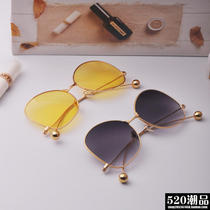 Han Edition New Sunglasses Net Red Sunglasses Metal Ball for Men and Women in UV Fashion