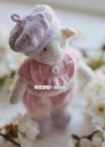Quiet Bear Prime Body + Dress + Beret Stick Pin Doll KnitTing Text Tutorial Illustration Mknit