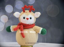Elk Deer Small Tinder Body Scarf 17th fa Mknit Needle Wool Thread Weave Doll Plot Deconpure text