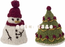 Fanling Christmas tree and snowman Rod needle wool knitting doll illustration pure text tutorial Chinese explanation instructions