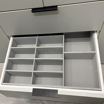 Customised minimalist cloakroom Drawers Containing grips Scarves Containing Boxes Bra Underpants Socks Suede Accessories Box