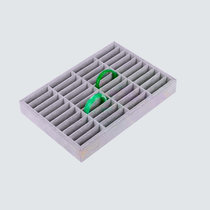 Custom suede grey first decoration case 40 bits jade bracelet gold bracelet hand ring card display disc containing compartment Ornament Box