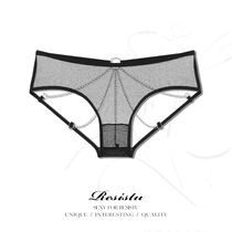 RESISTU imprisoned peach sexy perspective chain t-shaped pants free from sentimental flavored panties thin women