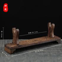 Dragon Springs Golden Lae Sword Frame Chicken Wings Wood Knife Tote Solid Wood Shelf Swing Frame