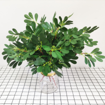 Simulation leaves 9 green jujube leaves bring bundles of peanut leaves fake leaves to dress up the flower material road