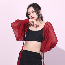 Magnificent Solo Show 2022 Summer New Fashion Hood Belly Leather Dance Accessories Multicolored 100 Comfortable Long Sleeves Outside