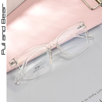 Transparent frame glasses frame men tr90 myopia glasses women have degrees can be equipped with anti-blue mirror glasses men