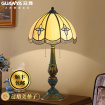 Luxurious Atmosphere Pure Copper Retro American Home Living Room Bedroom Bedside Book House Villa High-end Decoration Full Copper Table Lamp
