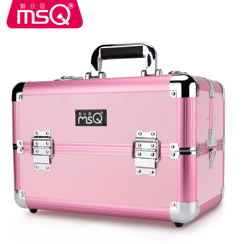 Buy Elefunlife exquisite metal large capacity cosmetic box professional