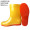 Medium low cylinder yellow flat red anti slip cow tendon bottom