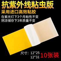 10 sheets of fluorescent sticky trap mosquito killer fly lamp Mosquito killer lamp special sticky paper Stick insect board Fly killer lamp special sticky fly paper