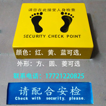Security check platform General FRP security check platform Round Square security door Platform Security Check Platform