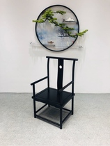 South American Walnut Wood At Ease Officer Hat Zen Chair No Pumping Tea Water Cabinet Black Meta-Stool Artificial triangular bracket